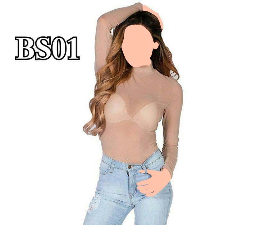 bs01 بادی حریر یقه سه سانت