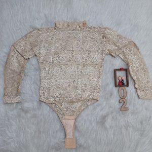 بادی زنانه یقه سه سانت تمام دانتل پایین قزن کد BS02