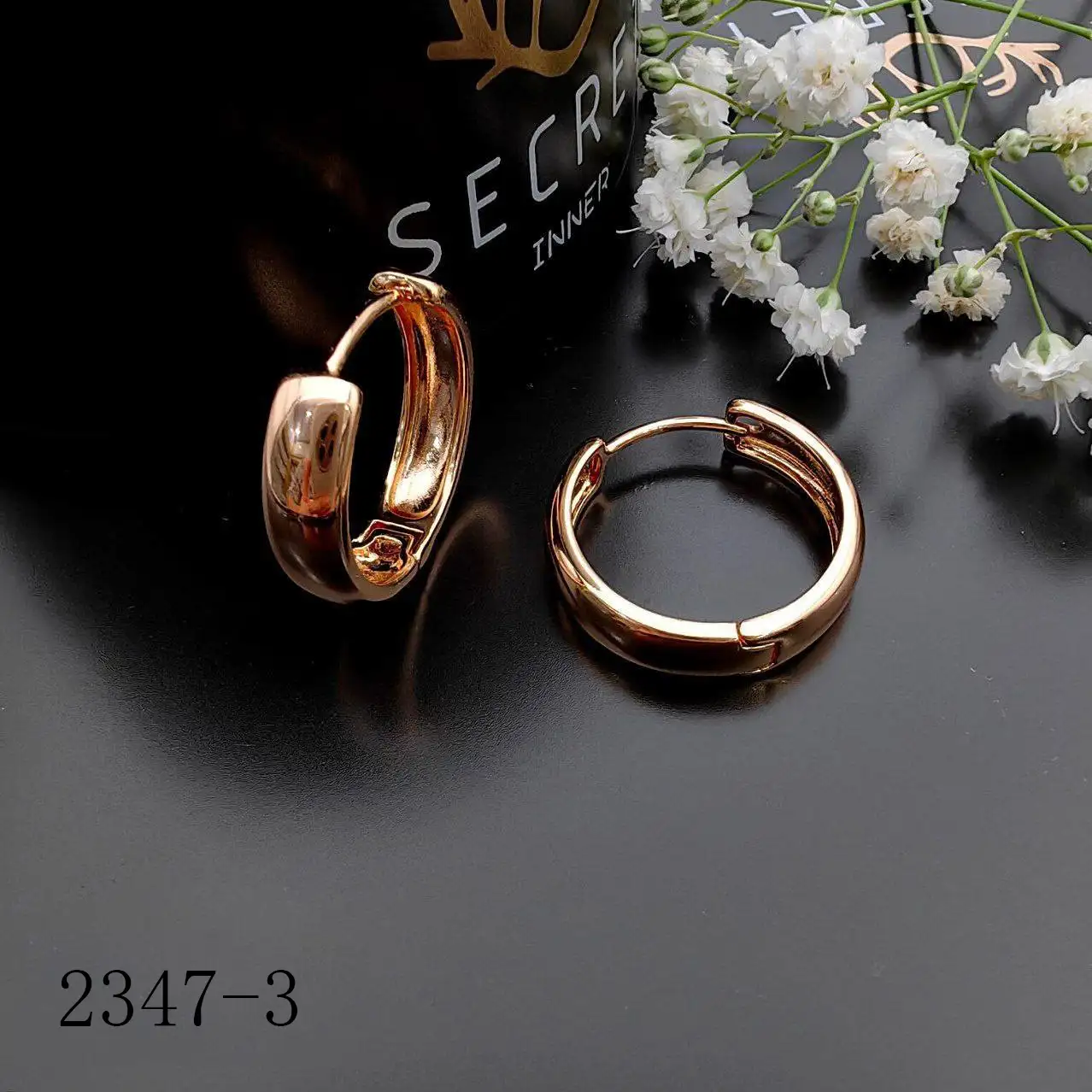 2347-3 گوشواره طرح حلقه رنگ ثابت و ضد حساسیت XUPING کد 3-2347