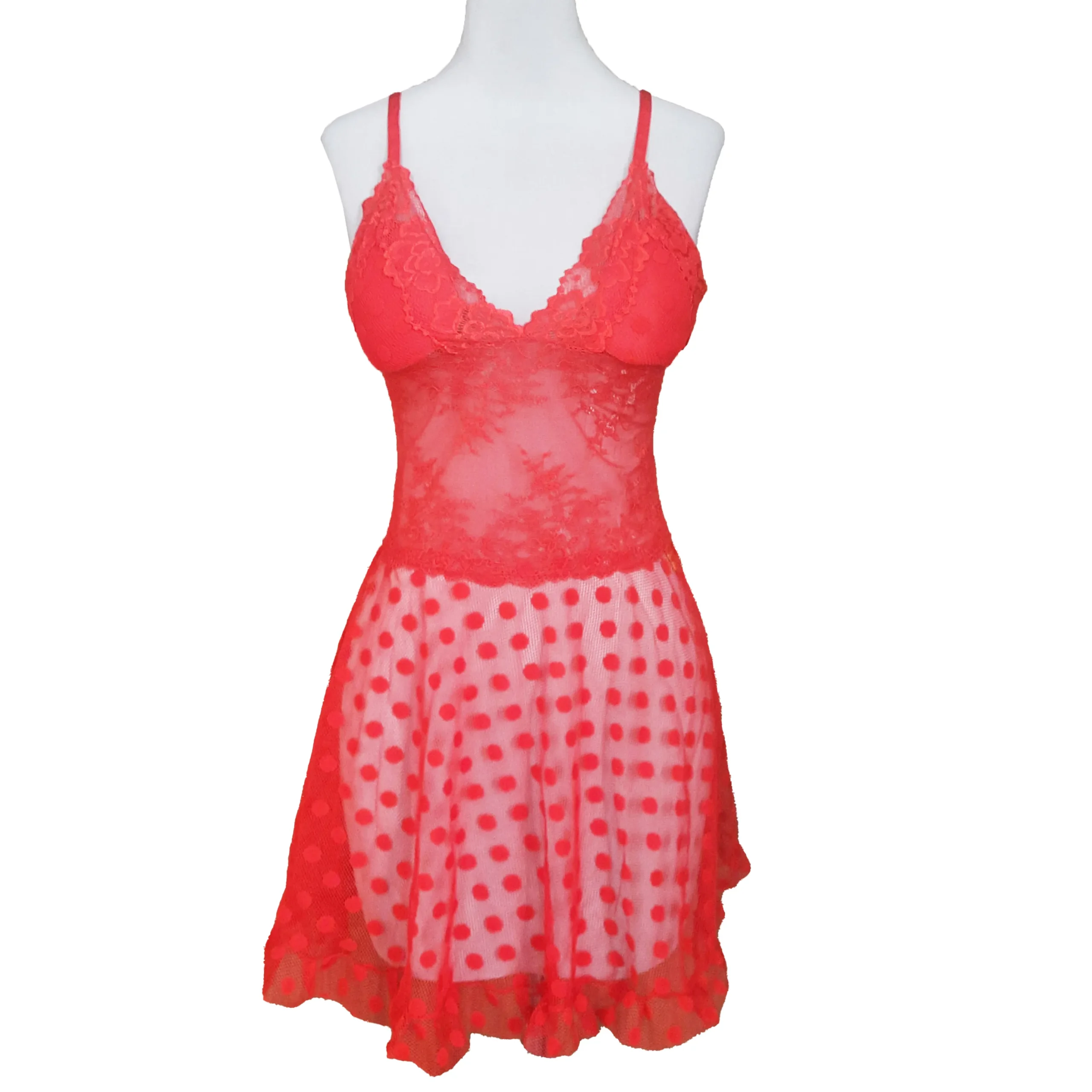 2037 لباس خواب توری سکهای کاپدار Queen کد 2037