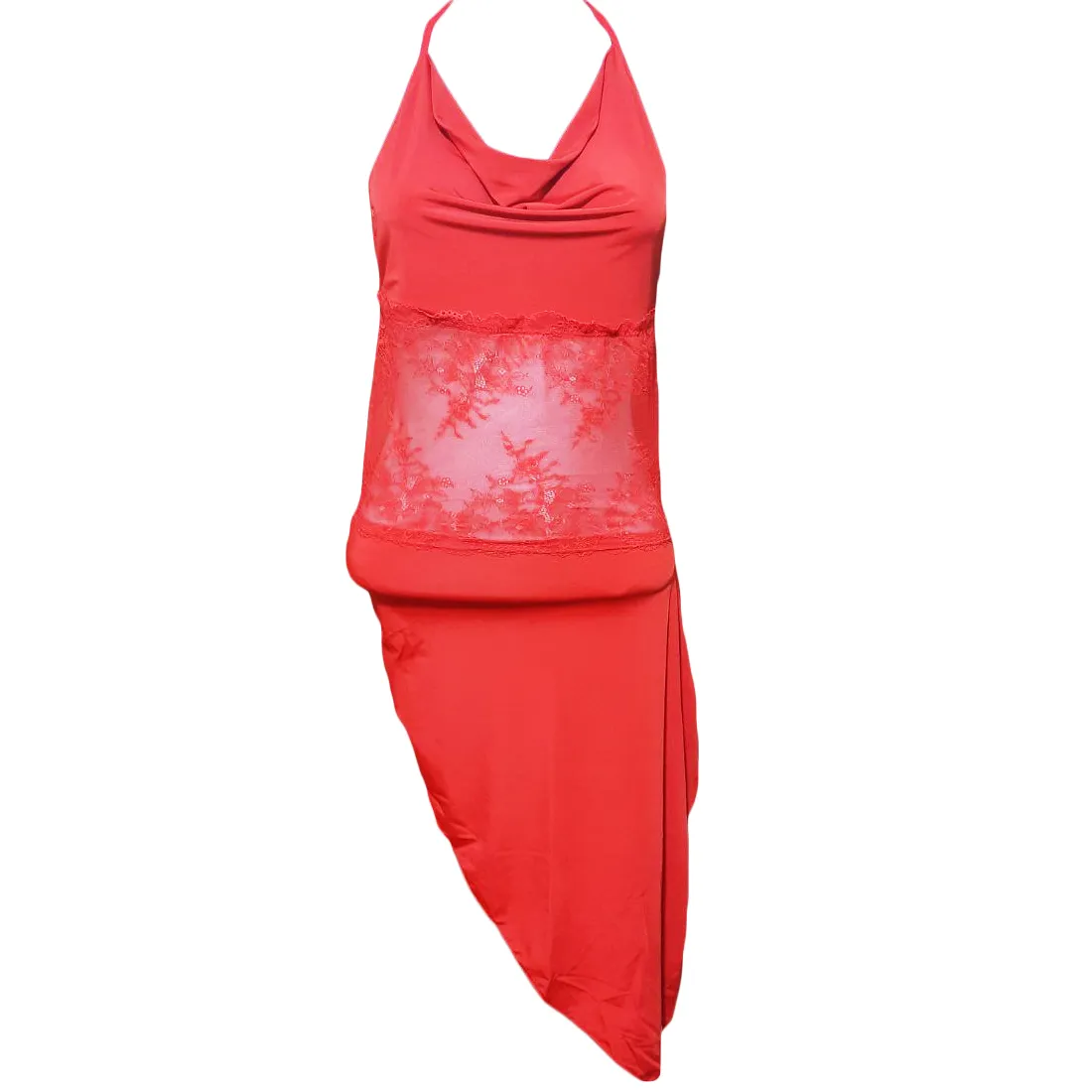 Lebas-Khab-Boland-Romi-Queen-Code-2034 (2) لباس خواب بلند رومی زنانه فانتزی مشکی/قرمز Queen کد 2034 با یقه دراپ رومی و دانتل روی کمر؛ مناسب سایز 38 تا 42 برای تقویت جذابیت در روابط زناشویی. لباس خواب بلند رومی Queen کد 2034