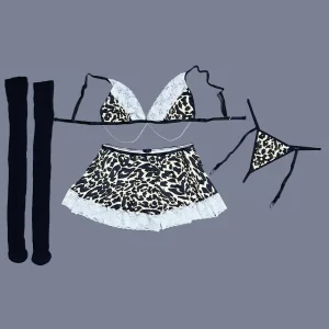 ست سوتین و دامن پلنگی Desire کد 3141003