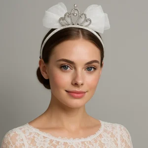 تل نشکن عروس با تاج نیلوفری نگین‌دار