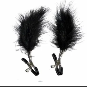 نیپل گیره ای فانتزی با پرهای رنگی کد 2198