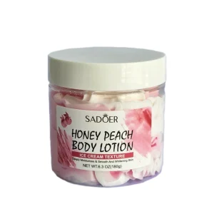 لوسیون بدن بستنی هانی پیچ سادور وزن ۱۸۰ گرم با بسته‌بندی شفاف